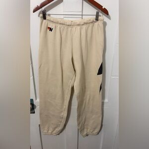 Aviator Nation Off White Women's
Sweatpants lighting bolt